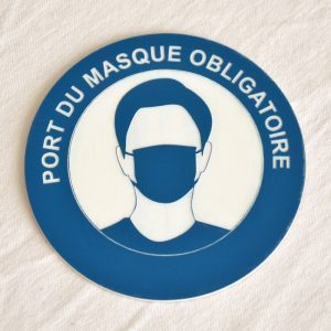 Signalétique Port du Masque Obligatoire - Edition Gravure